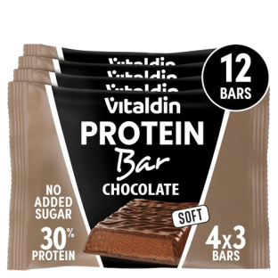 X12 Barritas proteicas con sabor Chocolate y Bajas en Azúcar