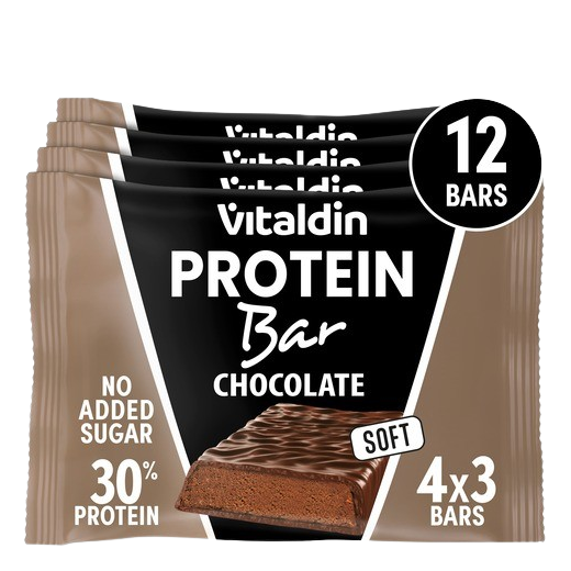 12 x Chocolate Flavour Protein Bars, Low Sugar