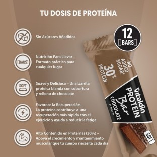 12 x Chocolate Flavour Protein Bars, Low Sugar