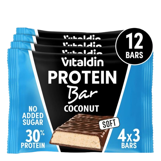 X12 Barritas proteicas con sabor Coco y Bajas en Azúcar