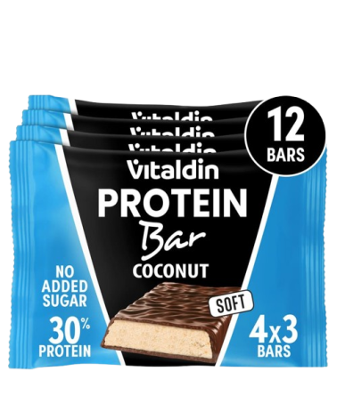 X12 Barritas proteicas con sabor Coco y Bajas en Azúcar