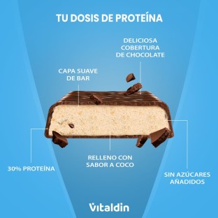 X12 Barritas proteicas con sabor Coco y Bajas en Azúcar