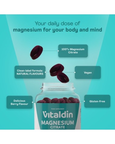 Sugar-Free Magnesium Citrate Gummies | Reduced tiredness