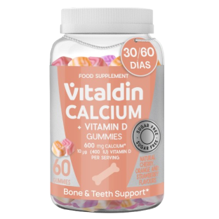 Gominolas de Calcio con Vitamina D y Sin Azúcar
