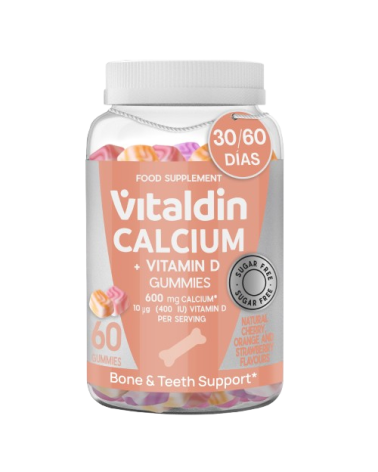 Calcio con Vitamina D en gominolas sin azúcar | Vitaldin