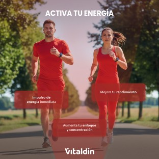 Caffeine and Taurine gummies red fruits - Vitaldin