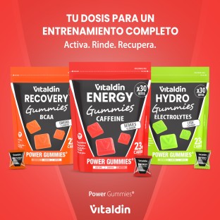 Gominolas de Cafeína y Taurina frutos rojos - Vitaldin