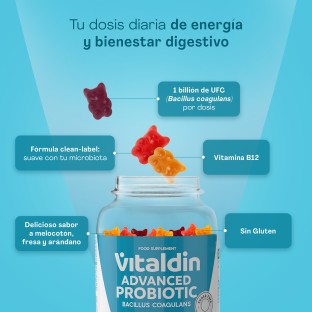 Gominolas de probiótico con Vitamina B12 y Sin Azúcar