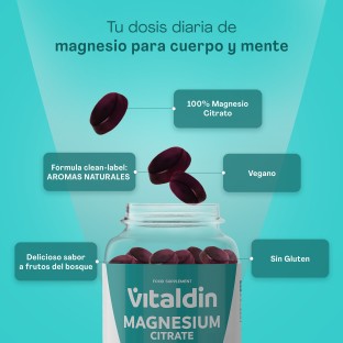 Gominolas de Magnesio Citrato Sin Azúcar