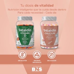 Gominolas de Calcio con Vitamina D y Sin Azúcar