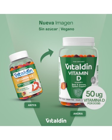 Gominolas de Vitamina D 2000 UI | Huesos y Sistema Inmune