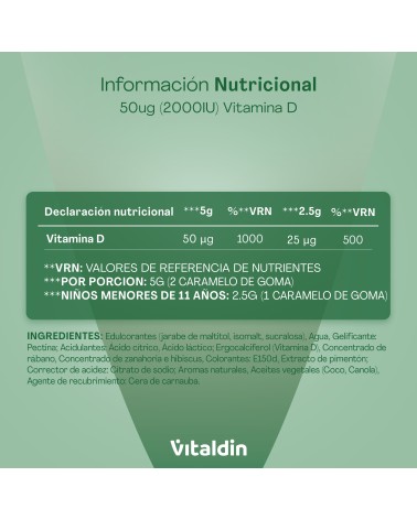 Vitamin D Gummies 2000 IU | Bones & Immune System