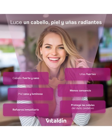 Hair, Skin & Nails Gummies | Biotin & Zinc – Vitaldin