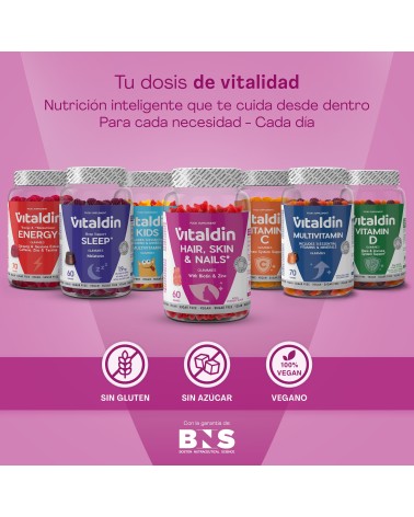 Hair, Skin & Nails Gummies | Biotin & Zinc – Vitaldin