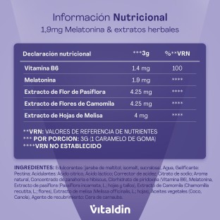 Gominolas para dormir con Melatonina 1,9MG