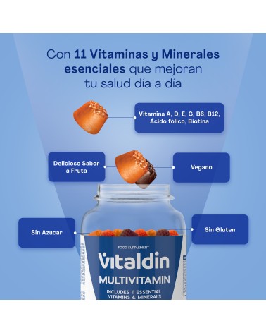 Gominolas de Multivitaminas para Adultos | Veganas y sin azúcar