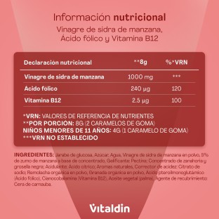 Gominolas de Vinagre de sidra de manzana - Vitaldin