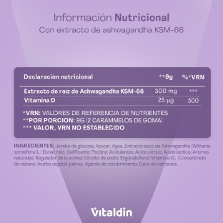 Gominolas de Ashwagandha - Vitaldin