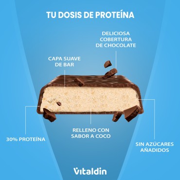 X12 Barritas proteicas con sabor Coco y Bajas en Azúcar