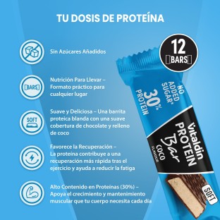 12 x Coconut Flavour Protein Bars, Low Sugar