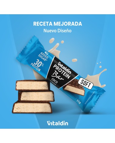 Barritas proteicas con sabor Coco y Bajas en Azúcar