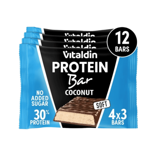 X12 Barritas proteicas con sabor Coco y Bajas en Azúcar