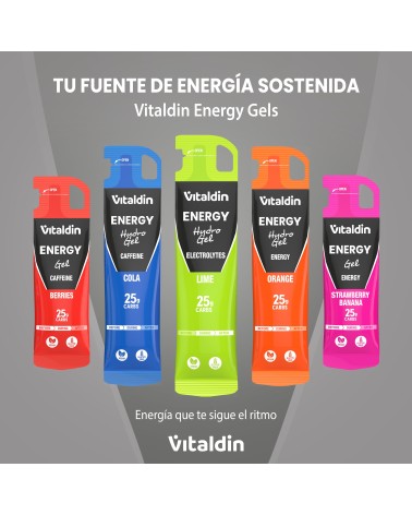 Hydro Energy Gel Electrolitos Sabor Lima – Caja 24 geles energéticos x 55 ml