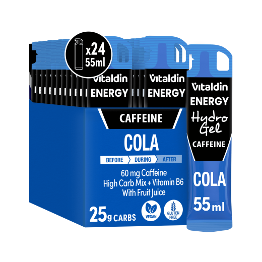 24 x Gel energético Hydro cafeína cola - Vitaldin