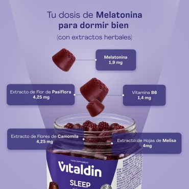 Gominolas para dormir con Melatonina 1,9MG