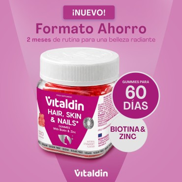Gominolas para Pelo, Piel y Uñas, con Biotina y Zinc