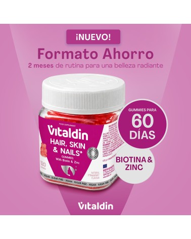 Gominolas para Pelo, Piel y Uñas | Biotina y Zinc – Vitaldin