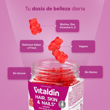 Hair, Skin & Nails Gummies with Biotin and Zinc