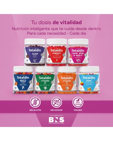 Hair, Skin & Nails Gummies | Biotin & Zinc – Vitaldin