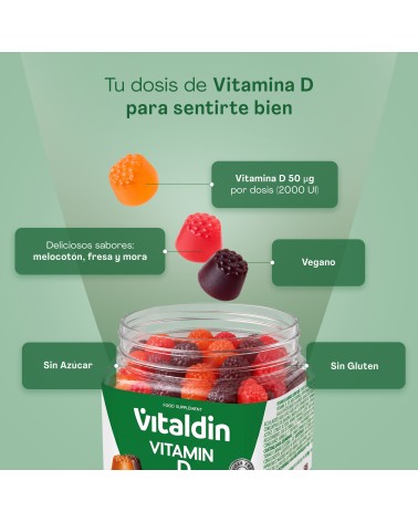 Gominolas de Vitamina D 2000 UI | Huesos y Sistema Inmune