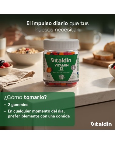 Gominolas de Vitamina D 2000 UI | Huesos y Sistema Inmune