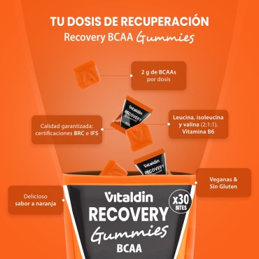 Orange BCAA gummies - Vitaldin