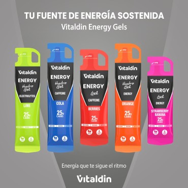 Energy Gel Cafeína Sabor Frutos Rojos – Caja 24 geles energéticos x 40 gr