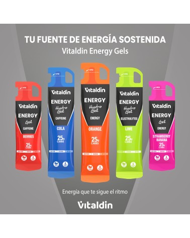 Hydro Energy Gel Sabor Naranja (Sin Cafeína) – Caja 24 geles energéticos x 55 ml