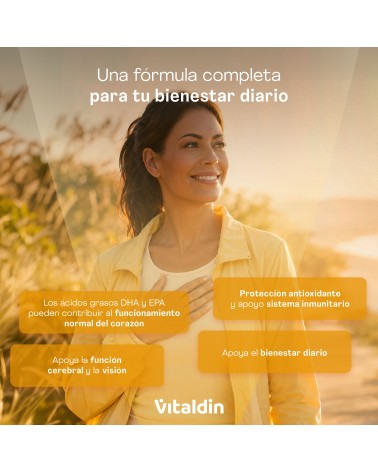 Omega 3 en gominolas sin azúcar con vitaminas A, D y E