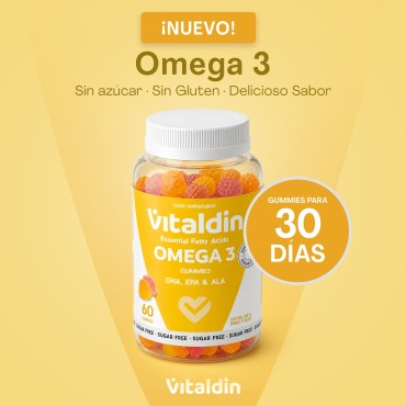 Gominolas de Omega 3 con Vitaminas A, D, E y Sin azúcar