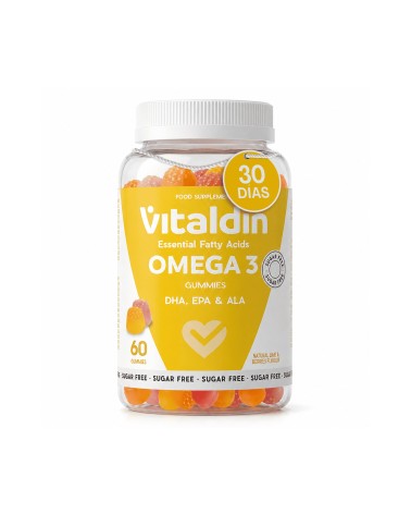Omega 3 en gominolas sin azúcar con vitaminas A, D y E