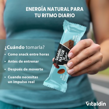 12 x Barritas Energéticas Natur Bar Almendra y  Coco - Vitaldin