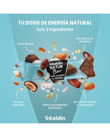 12x Natur Bar Almond & Coconut - Vitaldin
