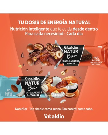 12 x NaturBar Hazelnut & Cocoa Paleo Energy Bars - Vitaldin