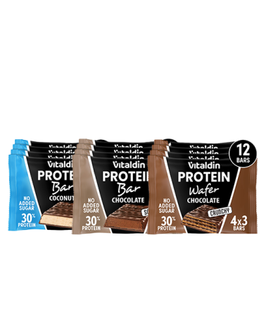 Pack snacks proteicos con barritas y wafers | Vitaldin
