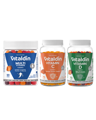 Immune Support Pack with Vitamins C, D and Multivitamins | Vitaldin
