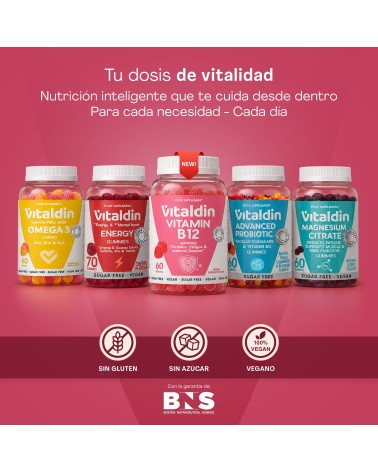 Gominolas de Vitamina B12 sin azúcar | Vitaldin