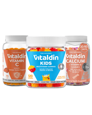 Vitamins Pack for Kids with Calcium and Vitamin C | Vitaldin