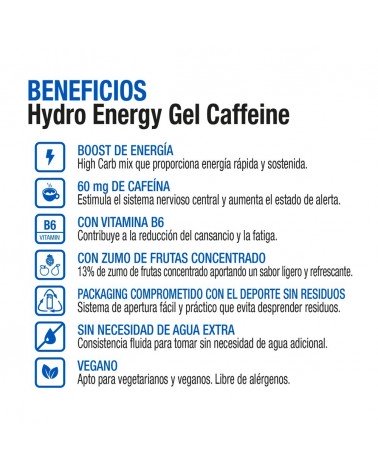 Gel energético Hydro cafeína cola - Vitaldin