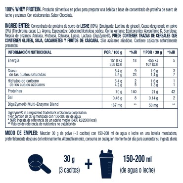 Proteína Whey chocolate - Vitaldin